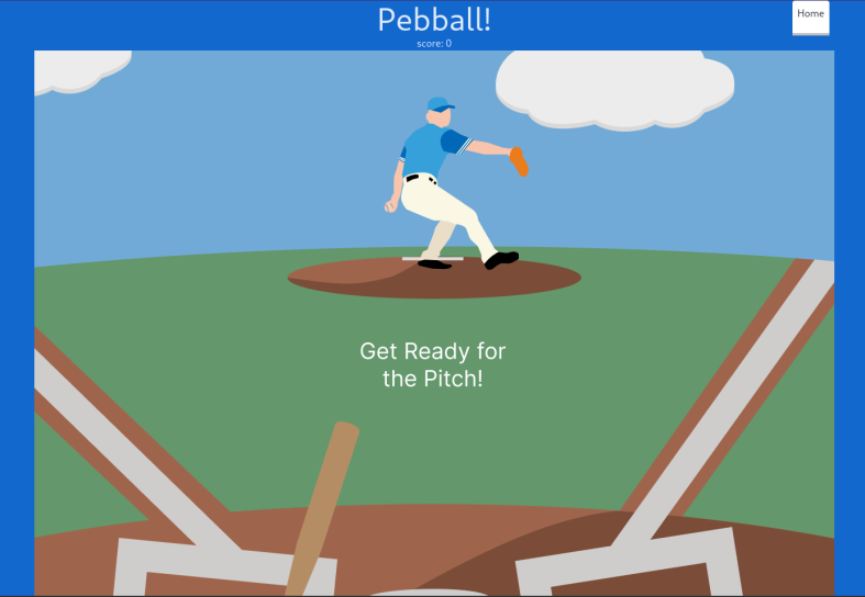 'Get Rady for the Pitch!' Screen shown when the ball is about to be thrown to the Watchapp