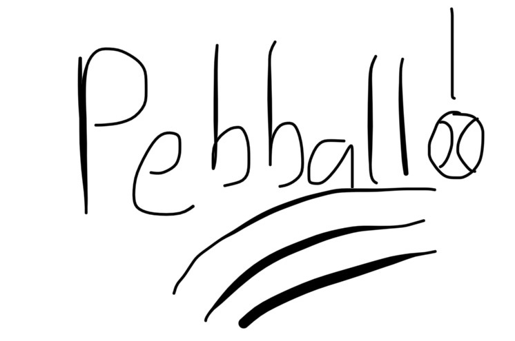 The Pebball! logo that never was...